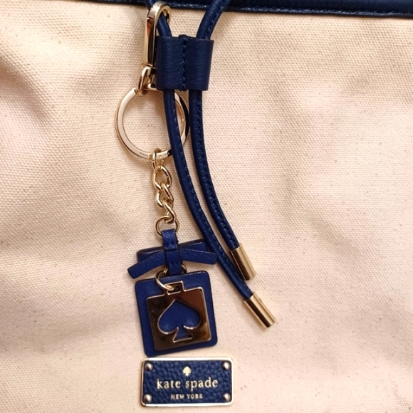 KATE SPADE Oliver Street Canvas Jacey Drawstring Bucket Crossbody Shoulder Bag - Picture 9 of 12